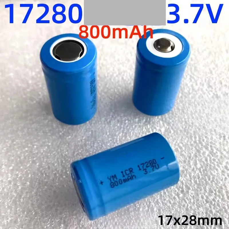 17280 Lithium Battery 800mAh 3.7V Flashlight Recording Pen Laser Sight Electric Toothbrush Wireless  Receiver  Battery