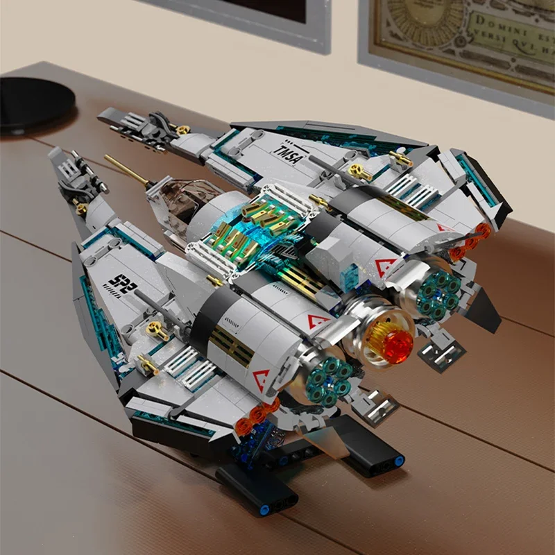 우주선, 우주 정거장, 전함, 블록 모델, 스타 크루즈 전투기, 블록 세트, 어린이 세트, 장난감