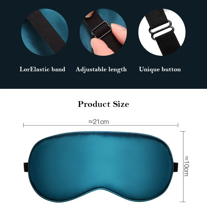 Imitated Silk Eye Patch Shading Sleep Eye Mask Eyepatch Travel Relax Cover Eyeshade Health Sleeping Shield Eye Care Tools