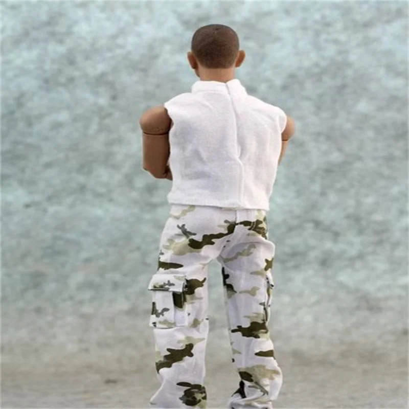 1/6 Soldier Fashion Trends Snow Camouflage Pants Model Toy Accessories For 12'' Action Figure Body In Stock Collection