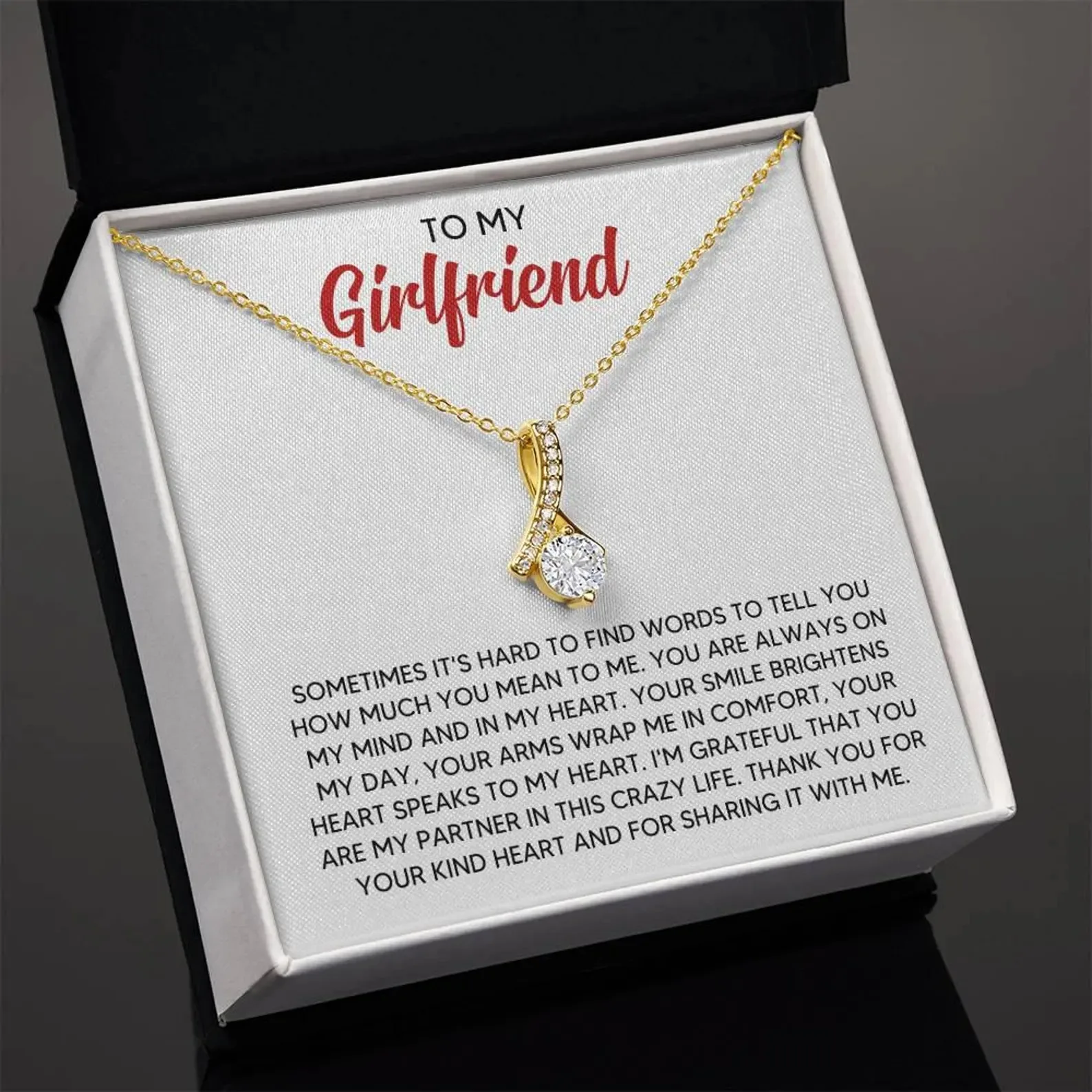 New Love Alluring Necklace For Girlfriend Women Valentine's Day Birthday Christmas Gift Fashion Jewelry With Box Dropshipping