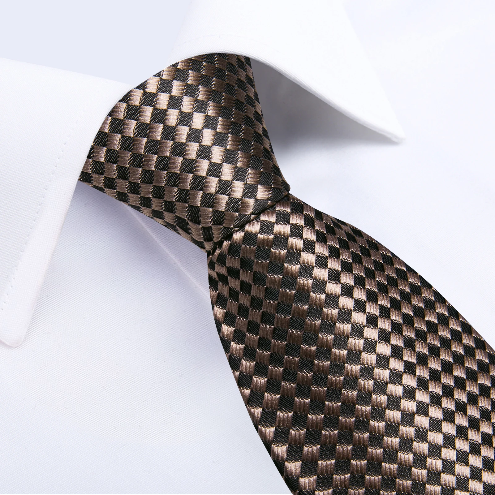 Men's Business Zipper Neck Tie Brown Black Plaid Floral Striped Groom Wedding Lazy Ties Party Men Accessories Gift for Husband