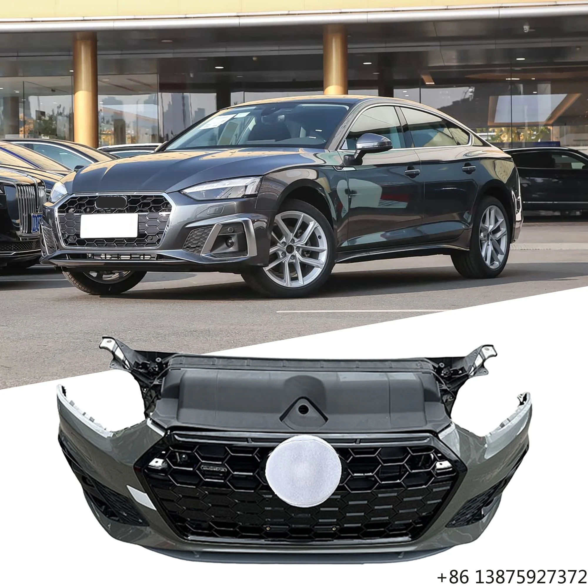 Front Bumper Assembly with radiation for A5 B9 Facelift Body Kit Coupe/ Sportback/ Cabriolet 2020-2024 S-line