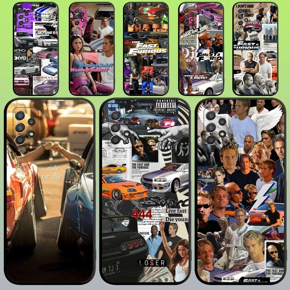 

F-Fast And F-Furious Phone Case For Samsung Galaxy A20,A21s,A22,A31,A32,A52,A53,A72,73,A80,A91 Soft Black Cover