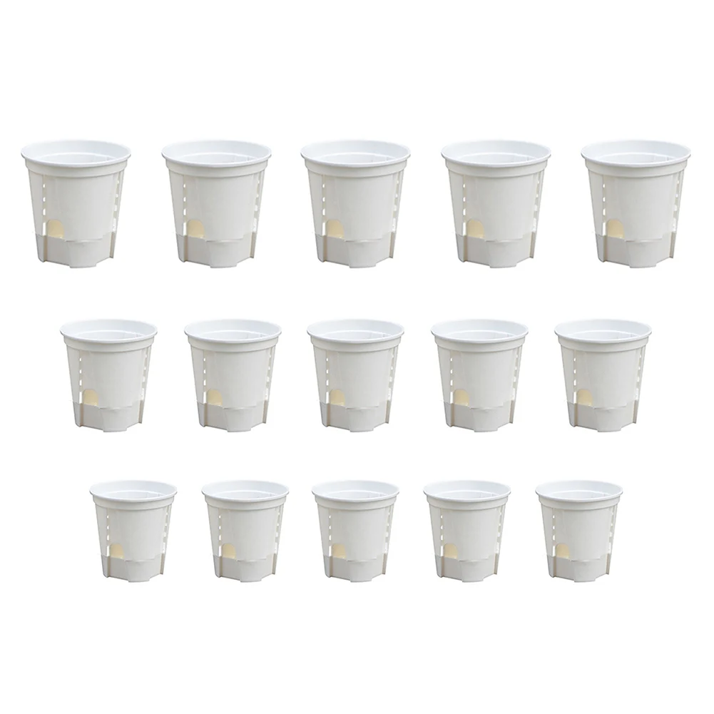 15 Self Watering Planters Made from Lightweight Plastic Engineered for Seasonal Stability and Long Term Reusability