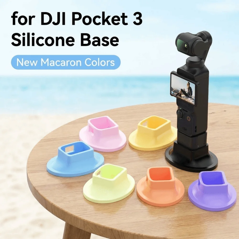 Colorful Silicone Base Anti Slip Lightweight Camera Base Support Shakeproof Camera Accessories for DJI Osmo Pocket 3/4