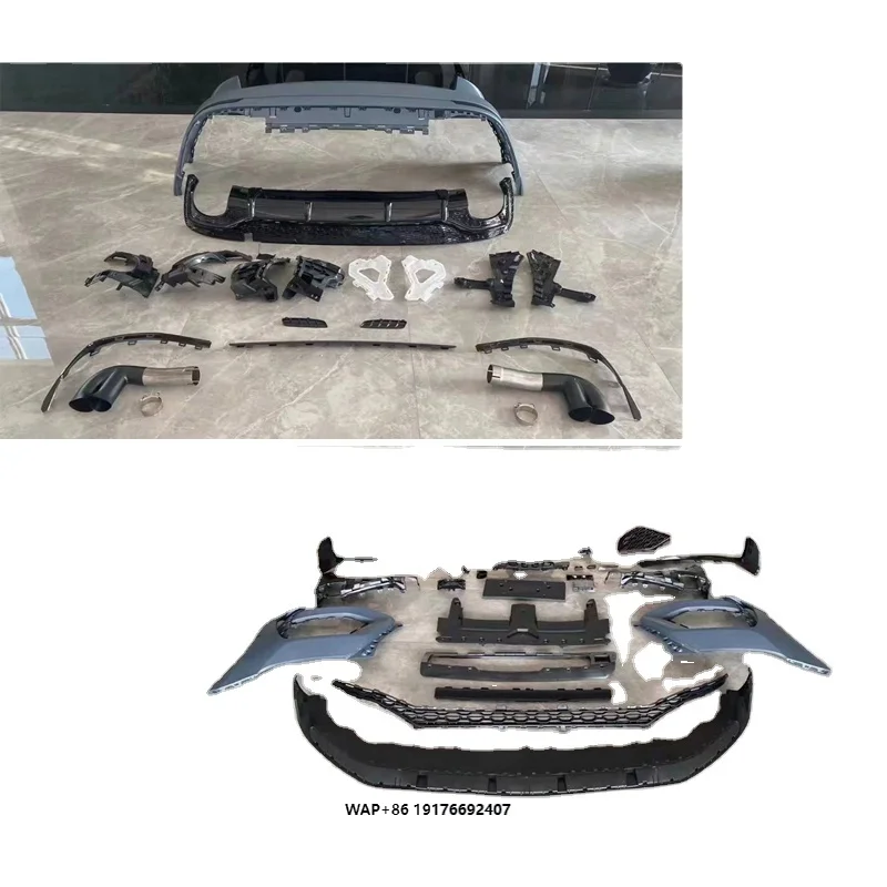 Hot-selling PP Material Front Bumper Rear Bumper Middle Grid Body Kit forAudi Q8 Modified RSQ8 Large Surround