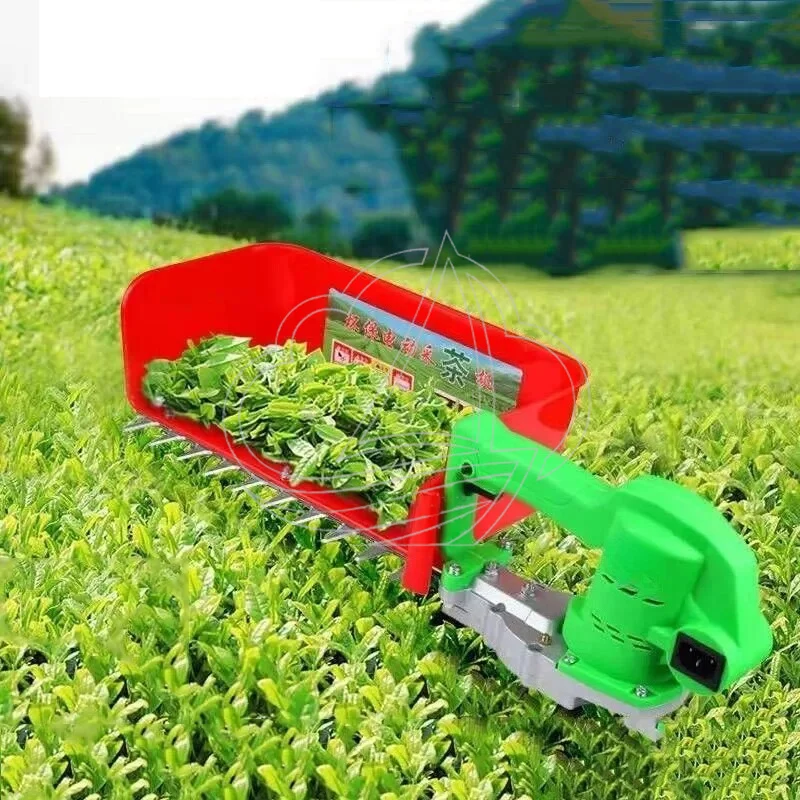 800W Brushless Electric Tea Harvester Battery Powered Handheld Portable Picking Tool
