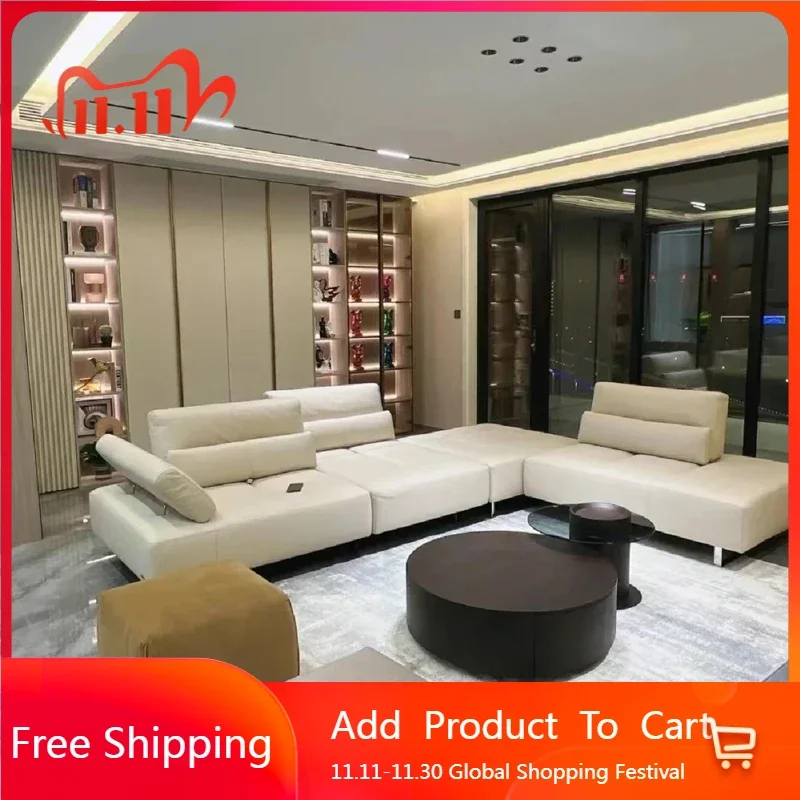 

White Designer Outdoor Sofa Office Recliner Armchair Luxury Love Seat Living Room Sofas Multifunctional Muebles Home Furniture