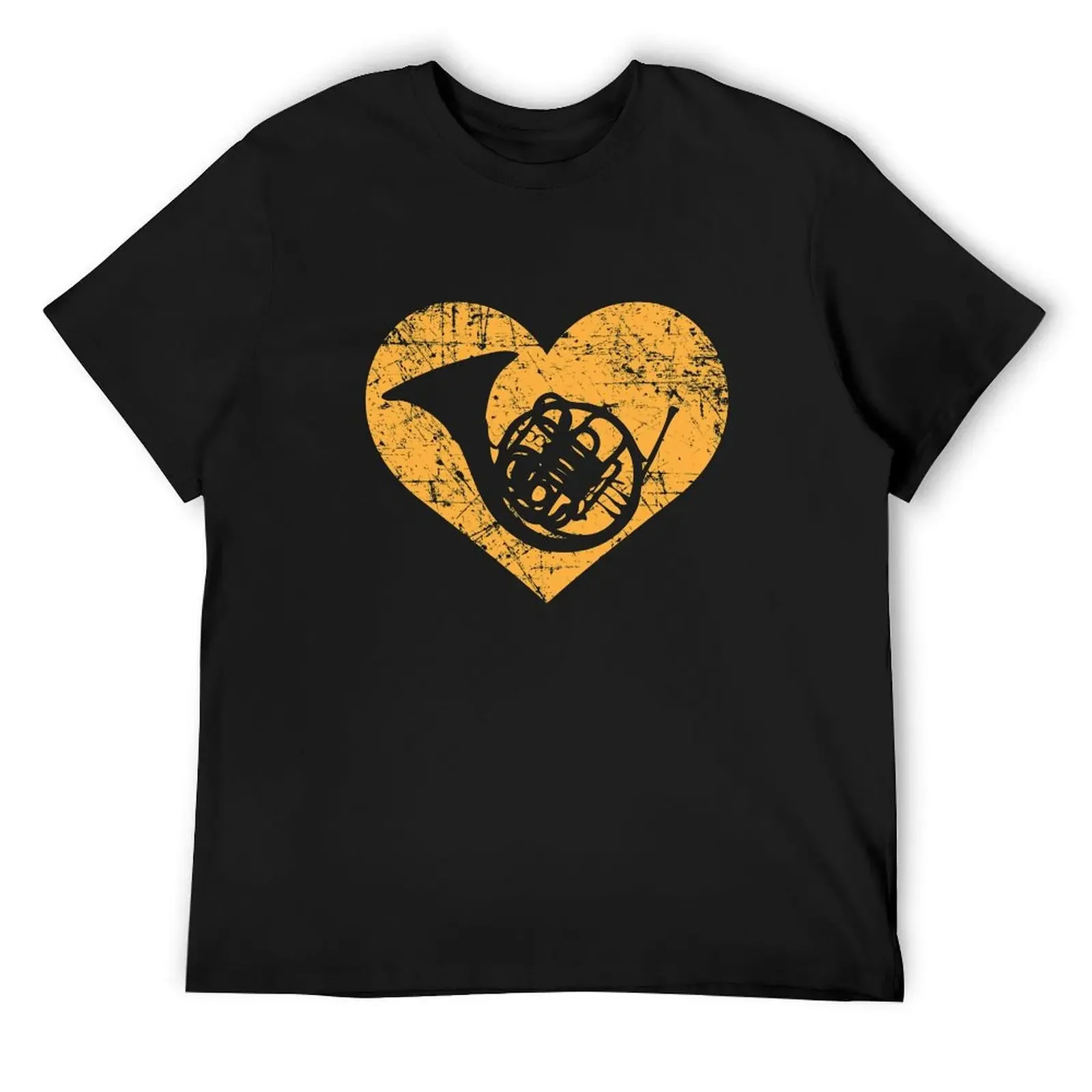 I Love French Horn - The French Horn Heart T-Shirt boys animal print plus size tops mens clothing