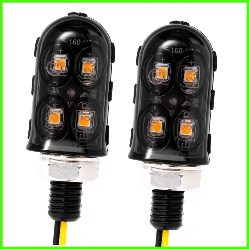 High Visibility Motorcycle Indicators 4 LED Waterproof Shockproof for Motorbike