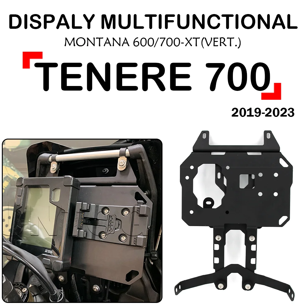 

For Yamaha Tenere 700 T7 GPS Mounts Holder - Multifunctional Display Navigation Bracket Phone Stabilizer for Tenere700 Hold 700