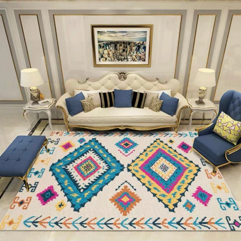 

Carpet for Living Room Fashion Vintage Home Decoration Bedroom Cloakroom Plush Mat Large Area Coffee Tables Rug ковер Tapis 러그