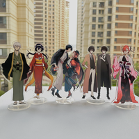 Anime 15cm Bungo Stray Dogs Nakajima Atsushi Acrylic Stand Model Plate Cartoon Desk Decor Figure Display Gift Keychain
