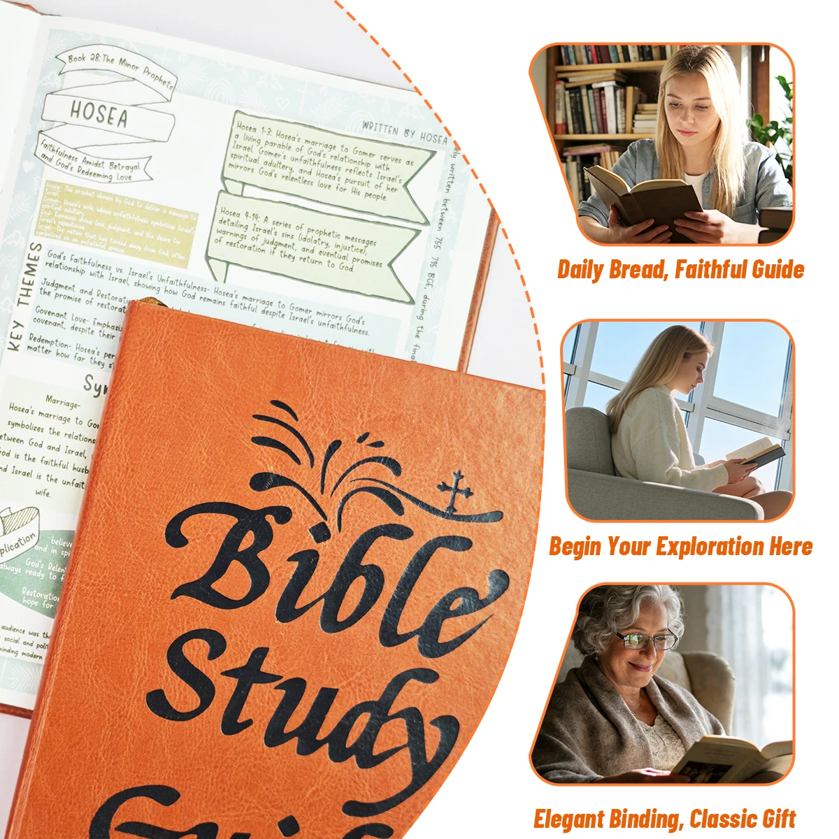 Bible Study Guide for Women Devotional Summary Book Journal Bible Guide Daily Workbooks Summary Note Study Supplies for Prayer