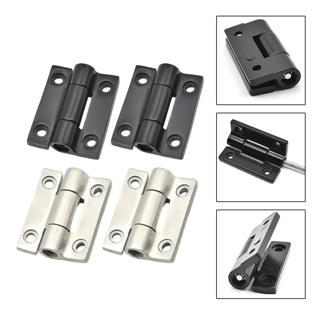 2 PCS Stop Positioning Stop Flat Hinge Adjustable Torque Damping Hinge Shaft Furniture Accessories 45x35mm