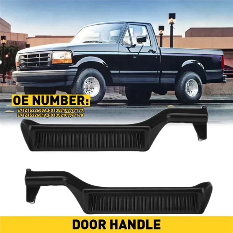 Car Kit 1 Pair Left And Right Inner Door Handles E7TZ1522601A E7TZ1522600A For Ford F150 F250 F350-A61E