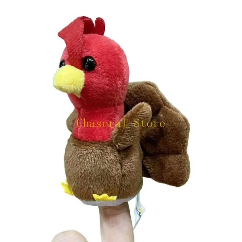 E7CE Funny Finger Puppet Toy Stuffed Animals Puppet Plush Toy For Toddler Storytelling