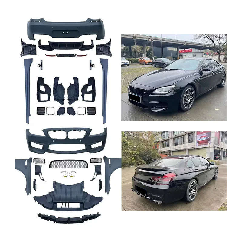 

Комплект обвеса Dream Garage для BMW 6 серии F06 F12 F13: передний бампер, решетка радиатора, брызговики, большой обвес M6