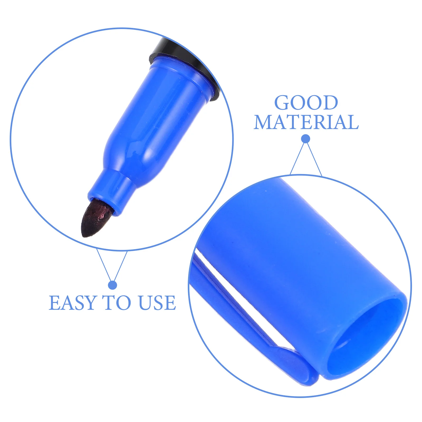 4Pcs Golf Marking Pens Triangle Hook Design Secure Clip Golf Ball Alignment Marker Tools for Putting Green Training Accuracy