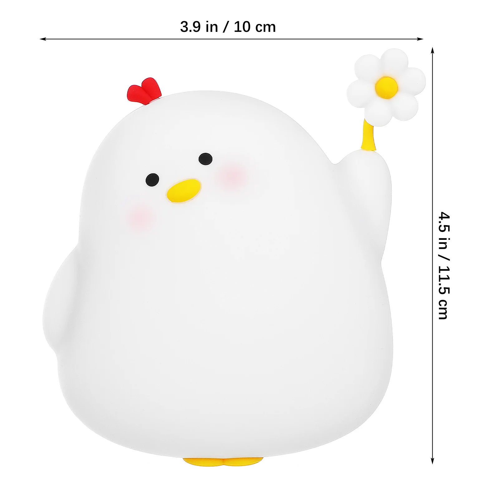 ضوء ليلي قابل لإعادة الشحن للحضانة، مصباح طاولة بجانب السرير، مصباح منضدة على شكل حيوان لطيف، مصباح غرفة مزخرف مع