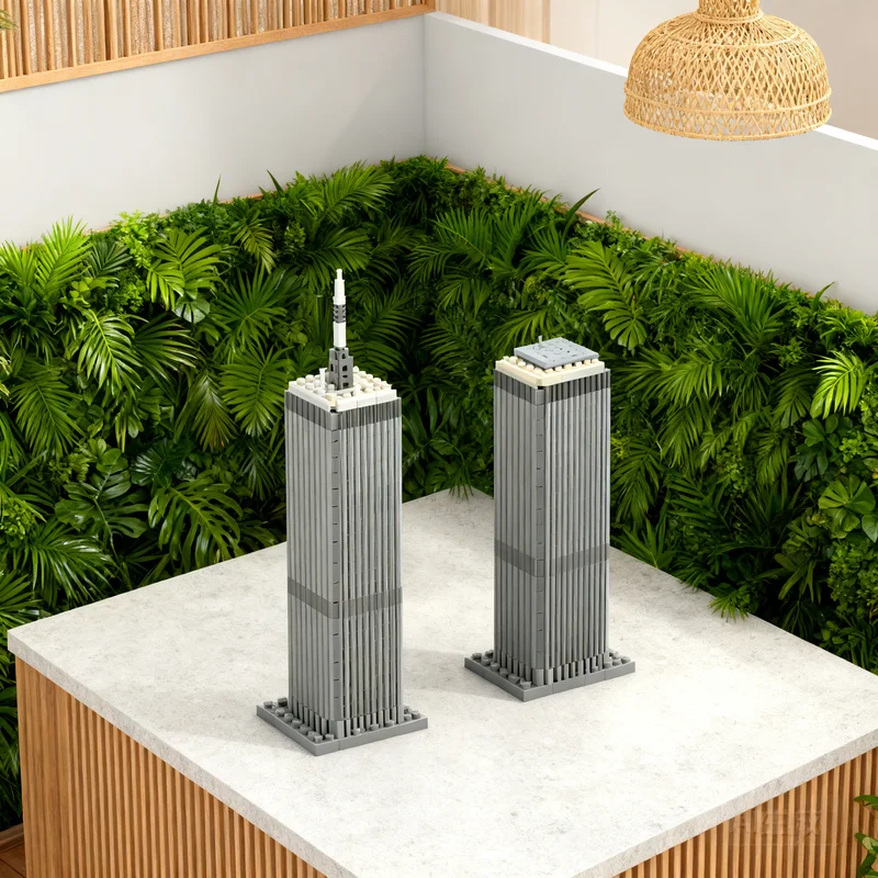 

4115pcs MOC One Two World Trade Center Architecture Model Building Blocks Creative Display Gift Collectible Decor Kids Premium