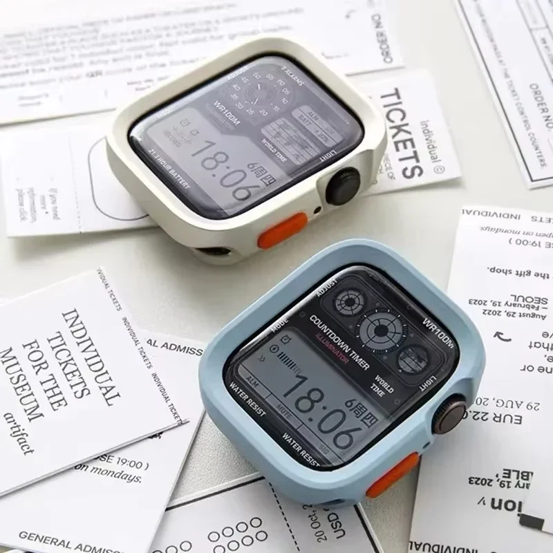 �y�Z�[�����zApple Watch �P�[�X11 10 42 46mm 9 8 45 41mm 44 40 42mm�p�v���e�N�^�[ �t��TPU�o���p�[�J�o�[ �A�N�Z�T���[ iWatch�V���[�Y7 SE 6 5 4 3�Ή�