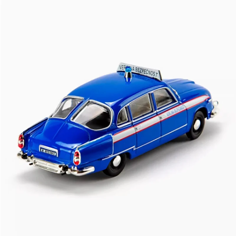 

Масштаб 1:43, Tatra 603, классический ретро синий полицейский специальный автомобиль, модель автомобиля из сплава, готовая игрушка, орнамент, подарок, классическая коллекция