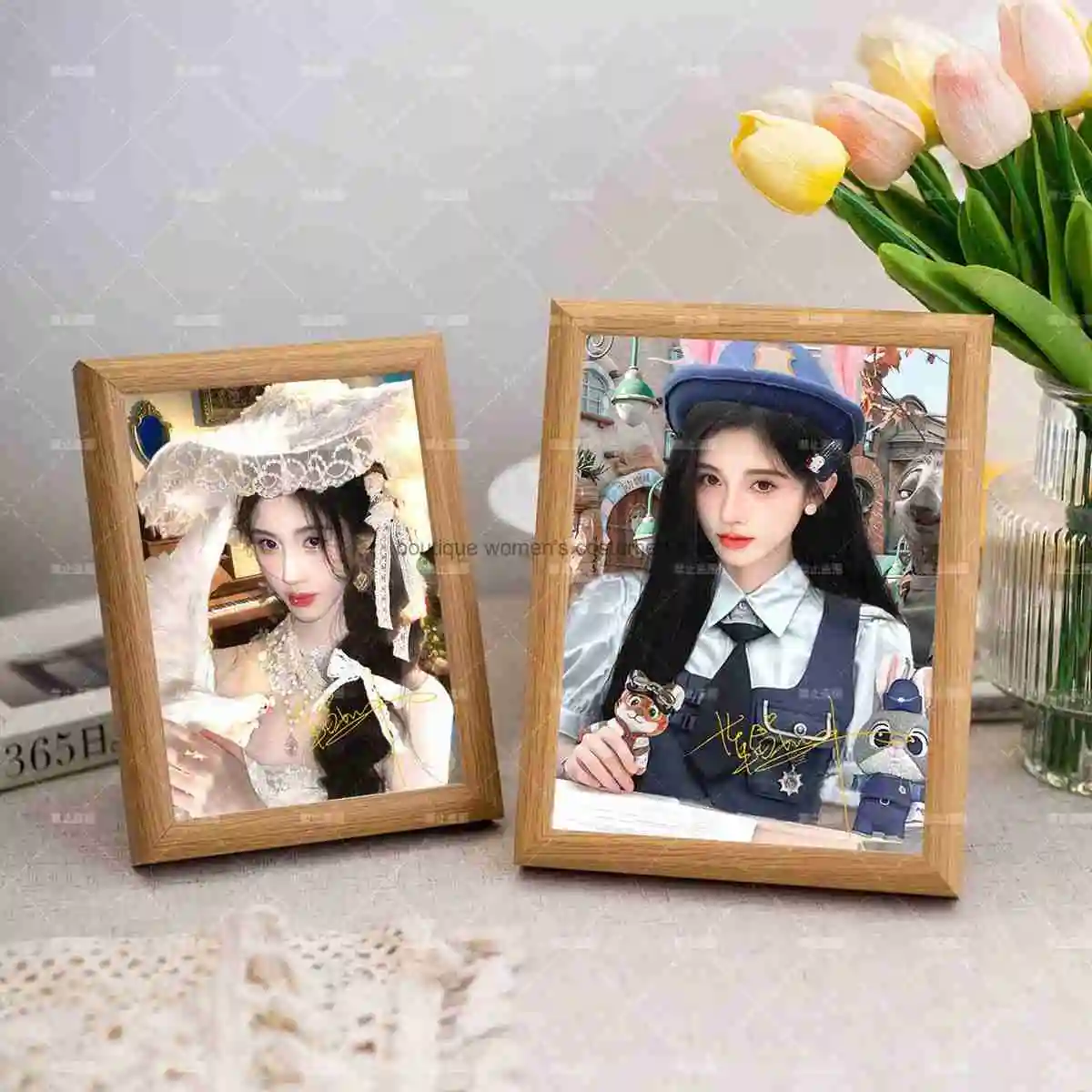 Jiu Jingyi's Celebrity-style Autographed Photo Frame Decoration For Bedroom And Living Room, A Gift For Friends And Besties