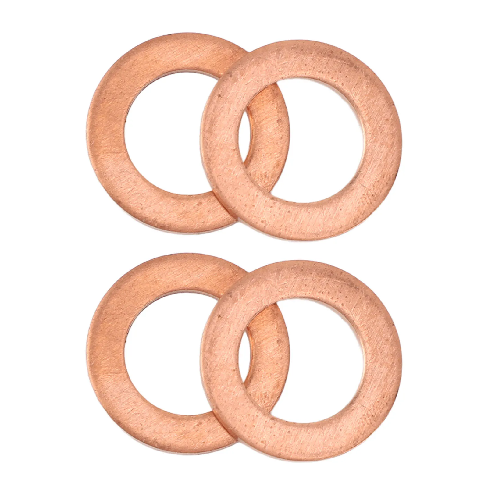 New Copper Oil Drain Plug Washer Flat Sealing Gasket Ring Spacer for Oil Change Metric Sealing Washers Copper Crush Washer