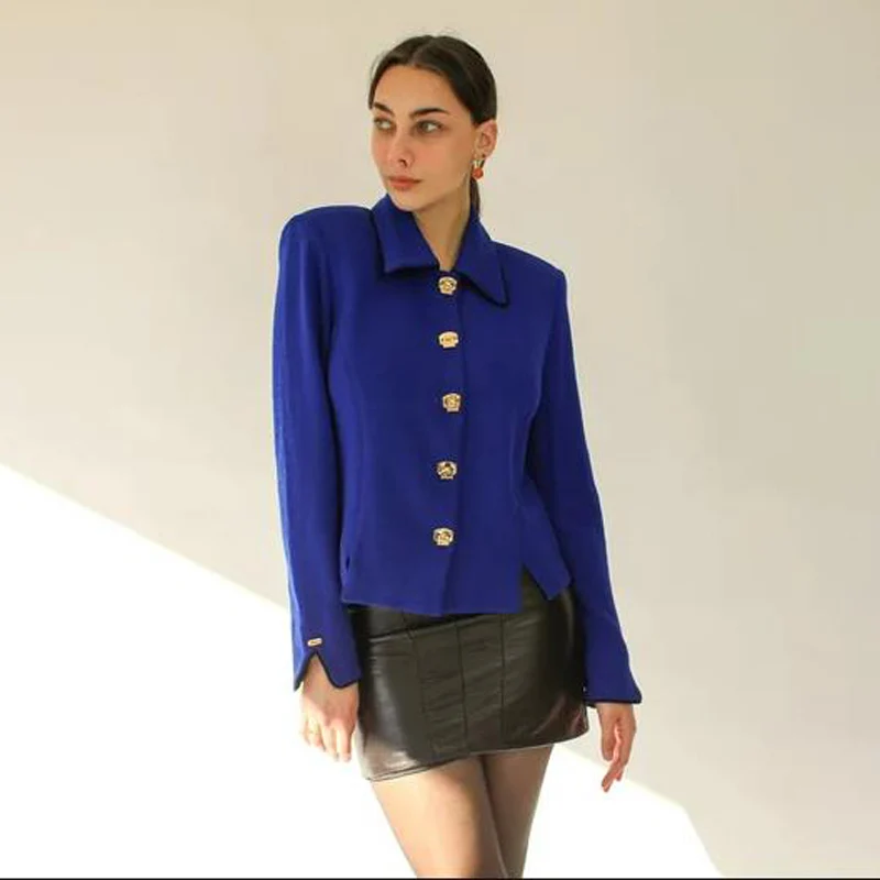 Blazers de botonadura única para mujer, ropa elegante para mujer, chaquetas de Zevity, Blazer, trajes para mujer, tienda oficial Deat