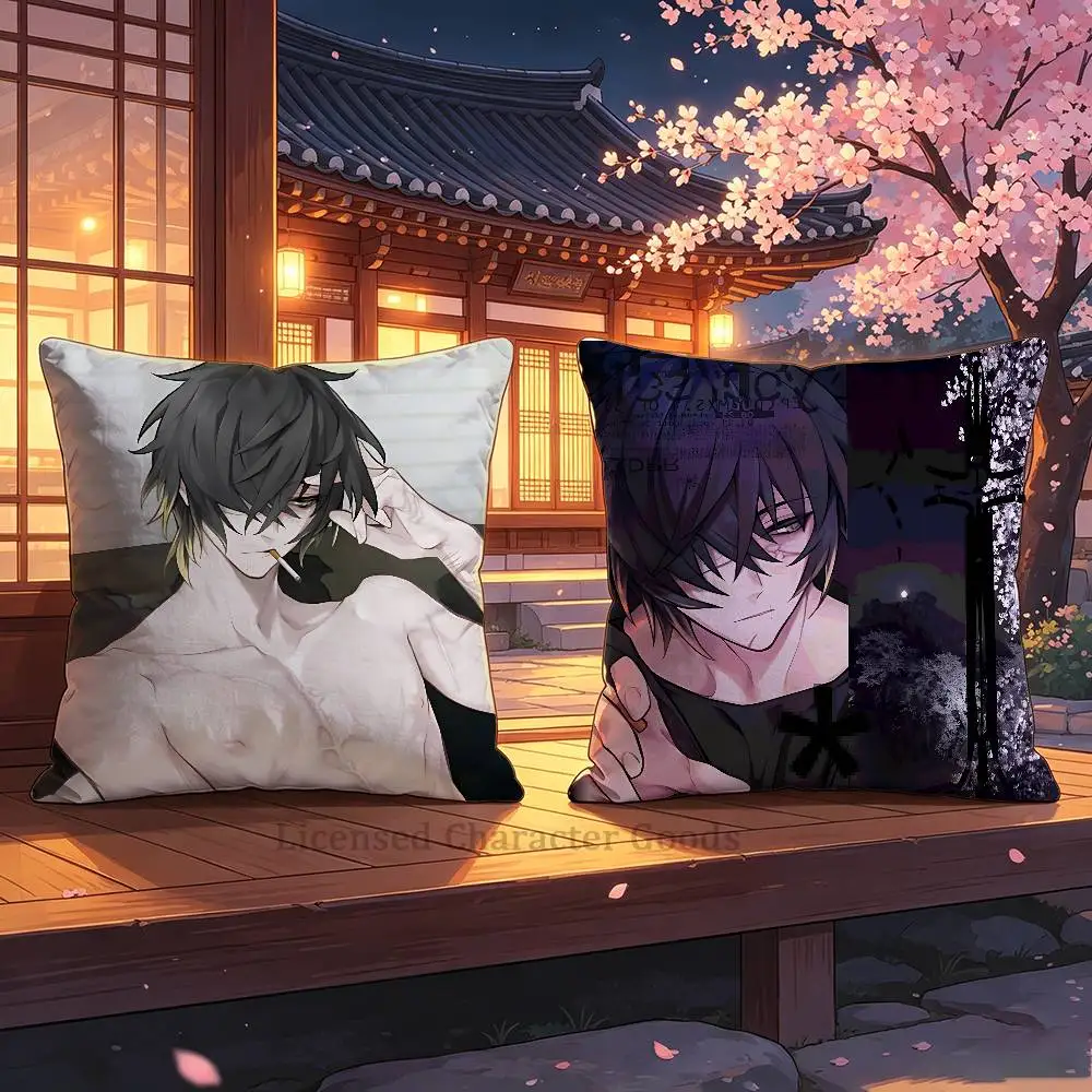 Towa Print Cushion Cover Aesthetic Bedroom Decor 30x30 35x35 40x40 45x45 50x50 cmSlow Damage