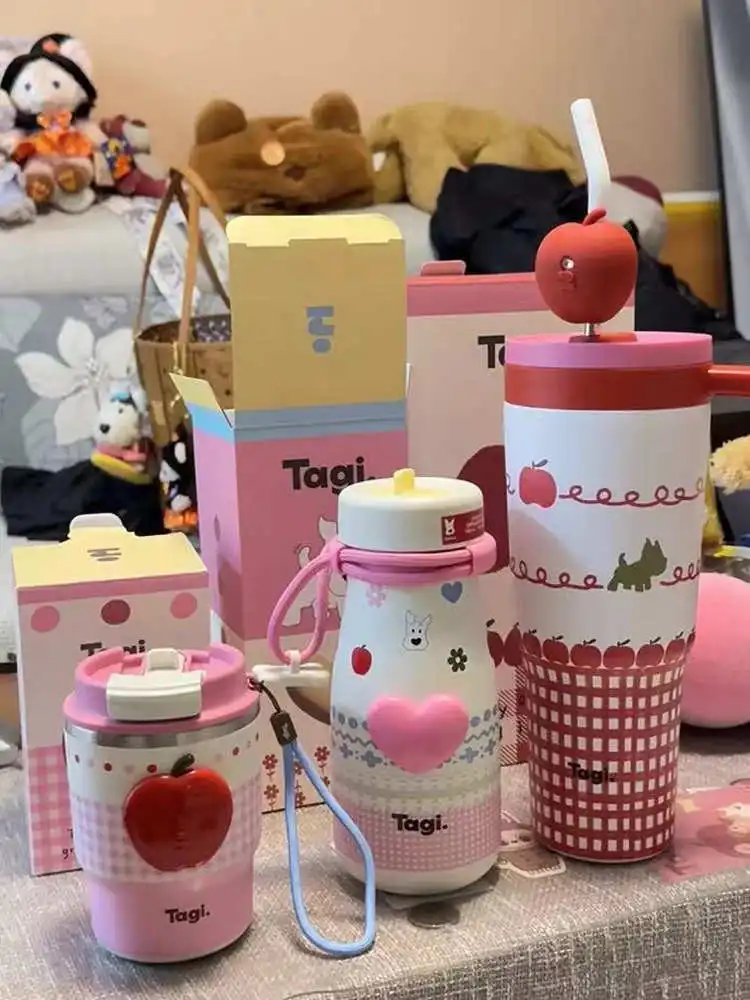 

Термокружка Tagi Heart-aped Clever из нержавеющей стали с большой емкостью, для автомобиля, с высокой эстетической ценностью, Ice King Cup