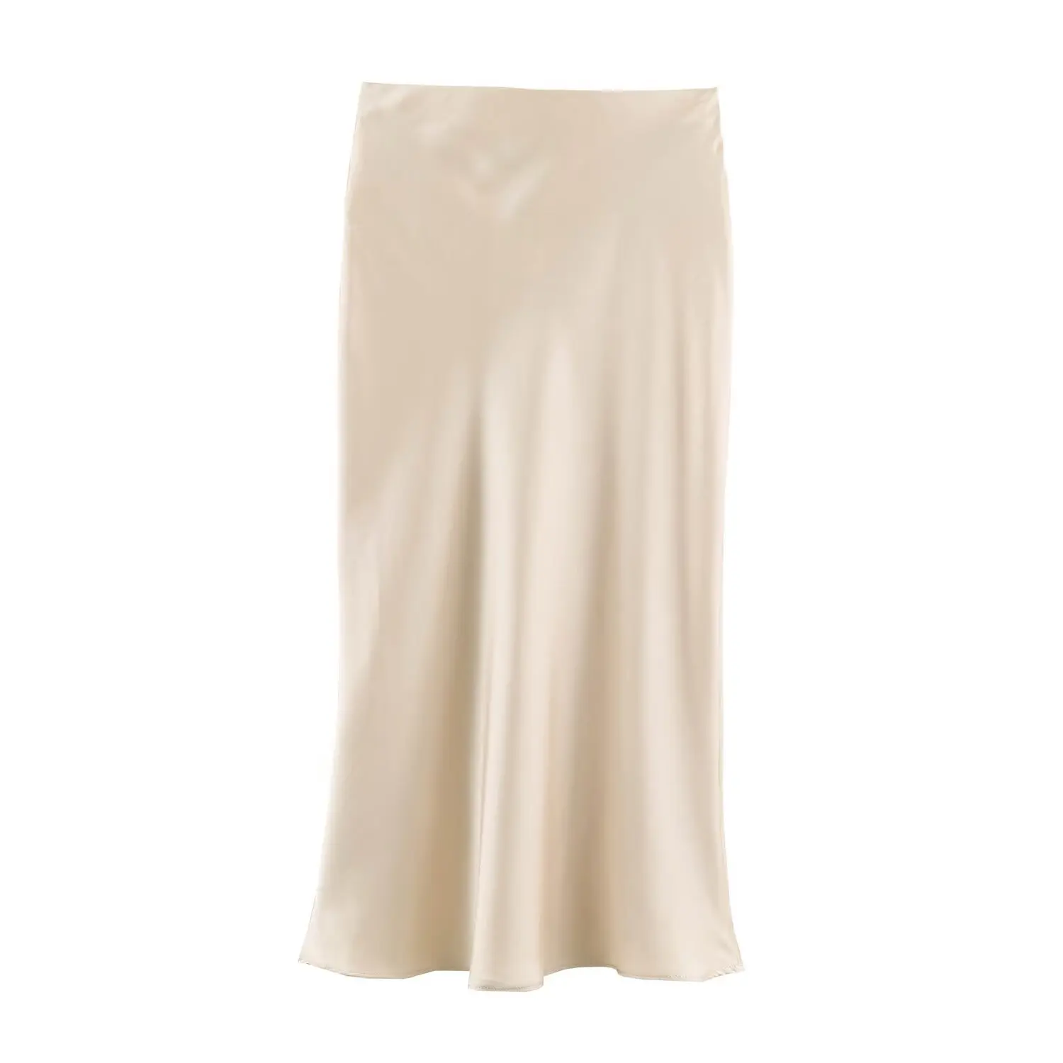 European and American style women's clothing 2026 autumn new casual fashion simple knotted high-waisted midi skirt