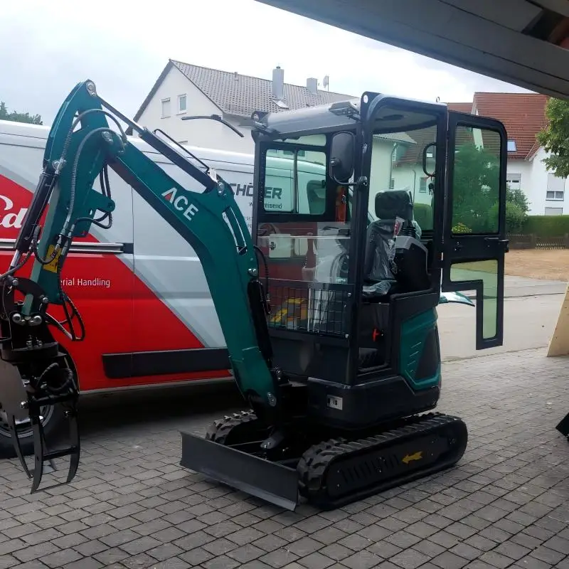 Free Shipping mini excavator  EPA KUBOTA customized Micro Digger closed cabin 1ton 2ton mini excavator prices