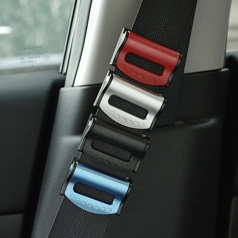 2PCS Car Safety Seat Belt Buckle Clip Seatbelt Stopper Adjuster Clip To Relax Shoulder Neck Car Strap Clips Car Accessories