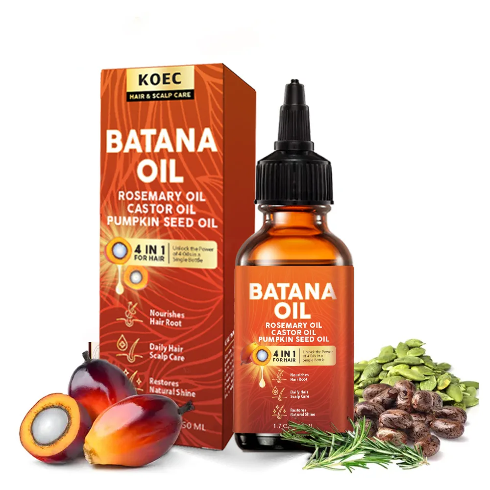 

Natural Hair Growth Oil 50ml Batana Rosemary Castor Oil Pumpkin Seed Oil Scalp Oils Nourishing Treatment Split Ends Dry All Type