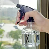 Botella pulverizadora de peluquería de 250ML, herramientas para el cabello, peluquero, rociador de agua, estilo de maquillaje transparente, botellas pulverizadoras de plástico portátiles