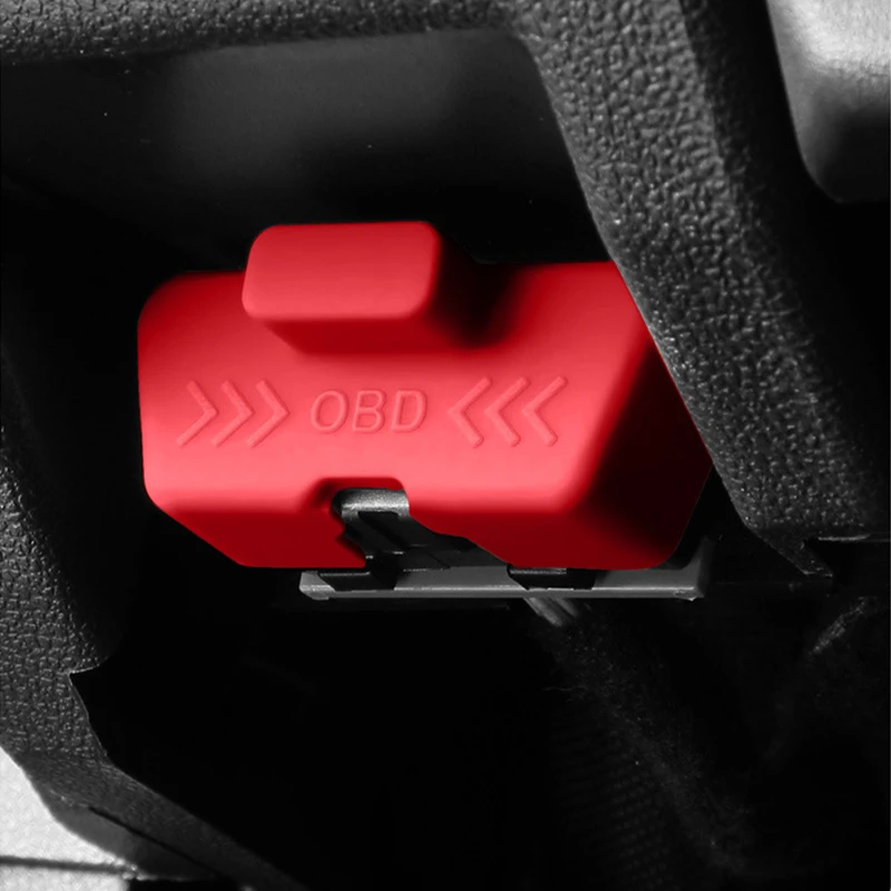 Universal Silicone Car OBD Port Cover Waterproof Rust-proof OBD Port Lock Protective Sleeve Dust OBD Clogging Caps Accessories