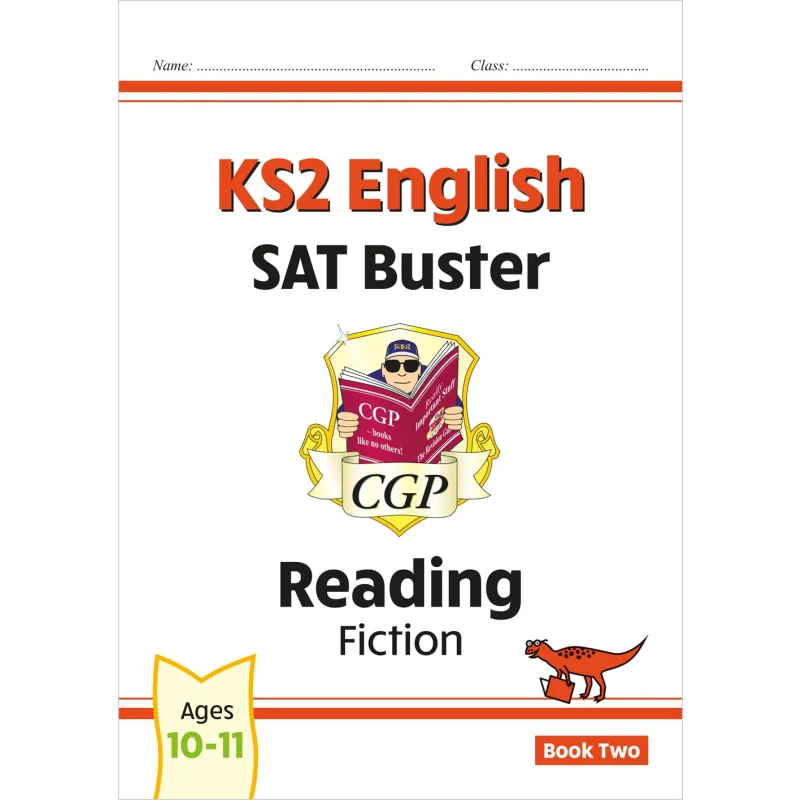 

KS2 Английское чтение SAT Buster Fiction Book 2 для 2025 Тестов Книги CGP Координация Групповые публикации 9781789080940 Книга