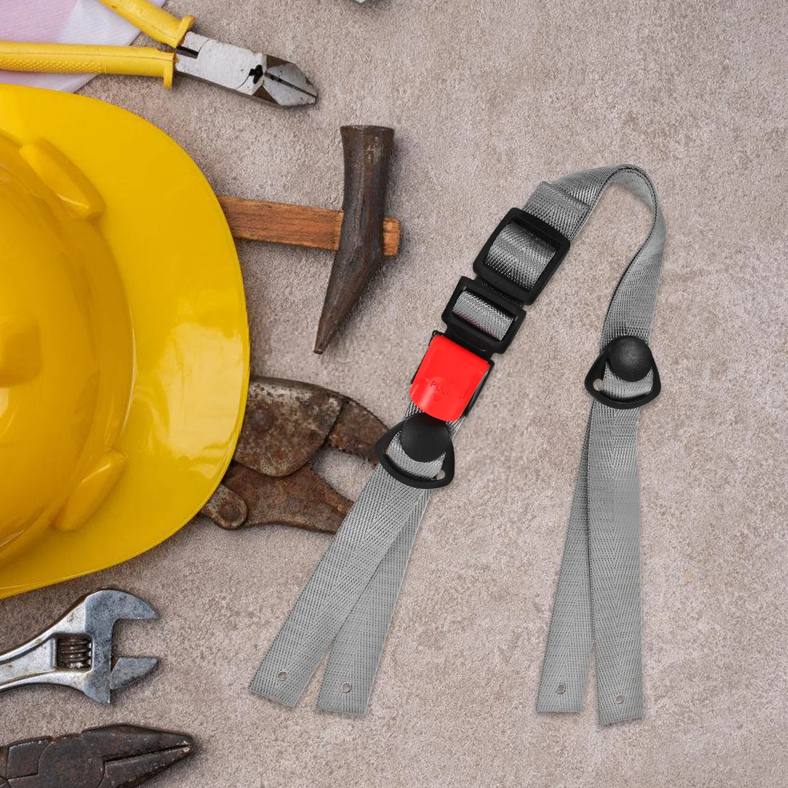 Correa de barbilla ajustable Universal para diseño en forma de Y, fácil instalación, sin necesidad de herramientas, cabezal de seguridad Industrial para construcción