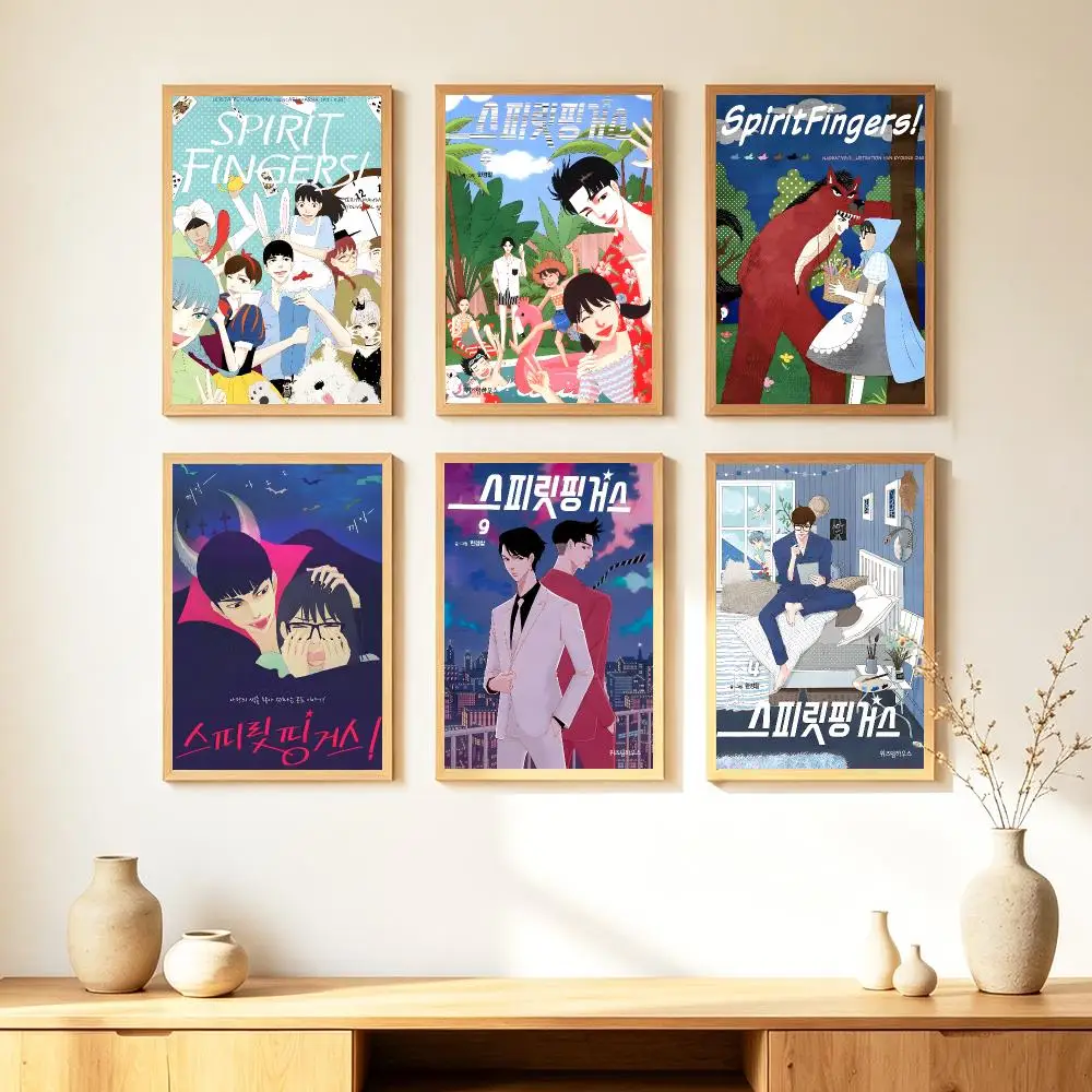 Anime S-Spirit F-Fingers Poster HD Poster Warm Home Decoration Suitable for Bedroom and Living Room Gifts Giving