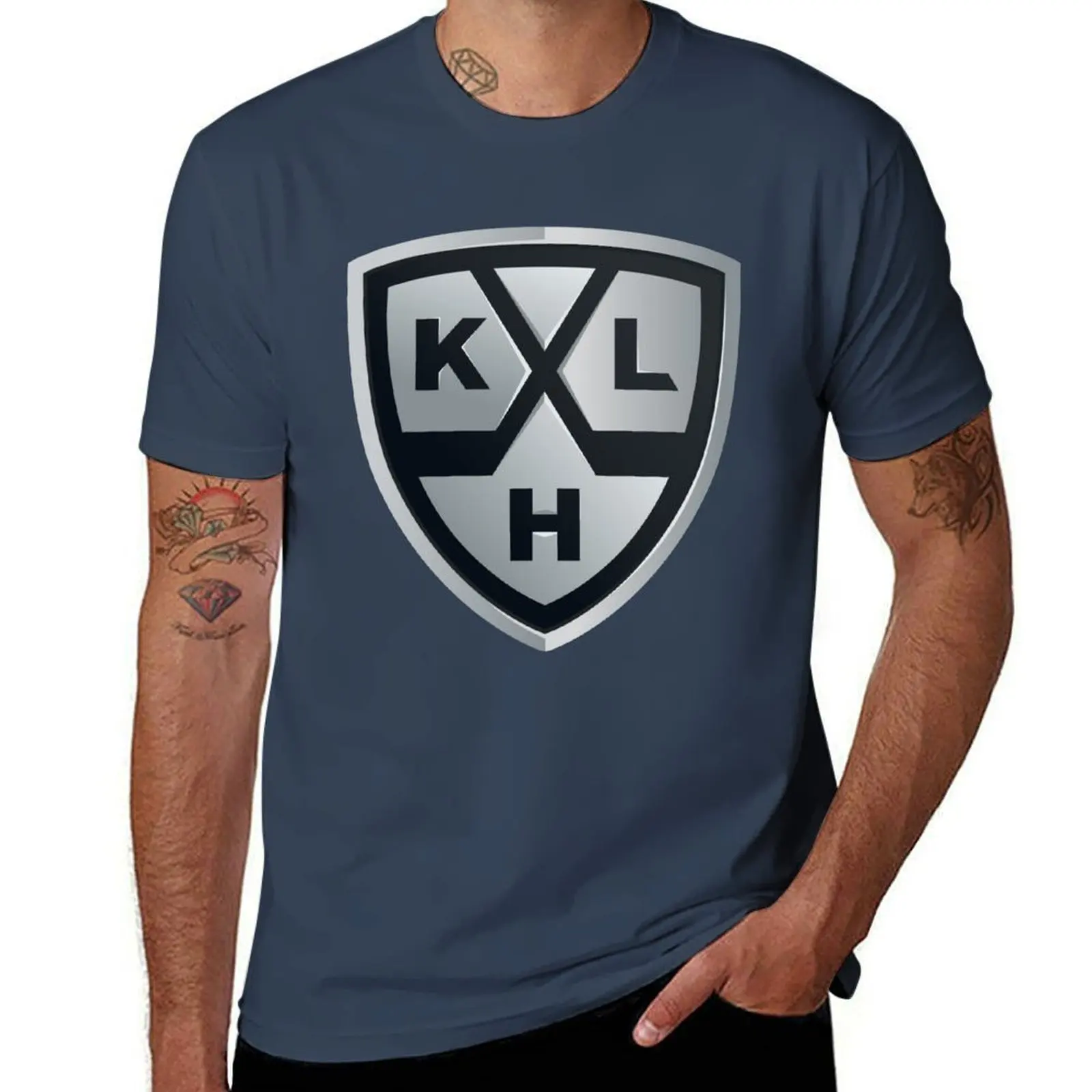 

KHL logo shield Hockey T-Shirt t shirts with prints t shirts designer T-Shirt