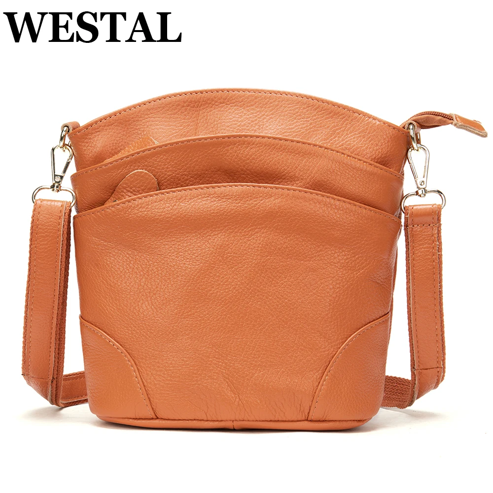 

WESTAL Genuine Leather Bags for Women Mini Shoulder Bags Summer Luxury Designer Bag Lady Crossbody Bags Purse 8363