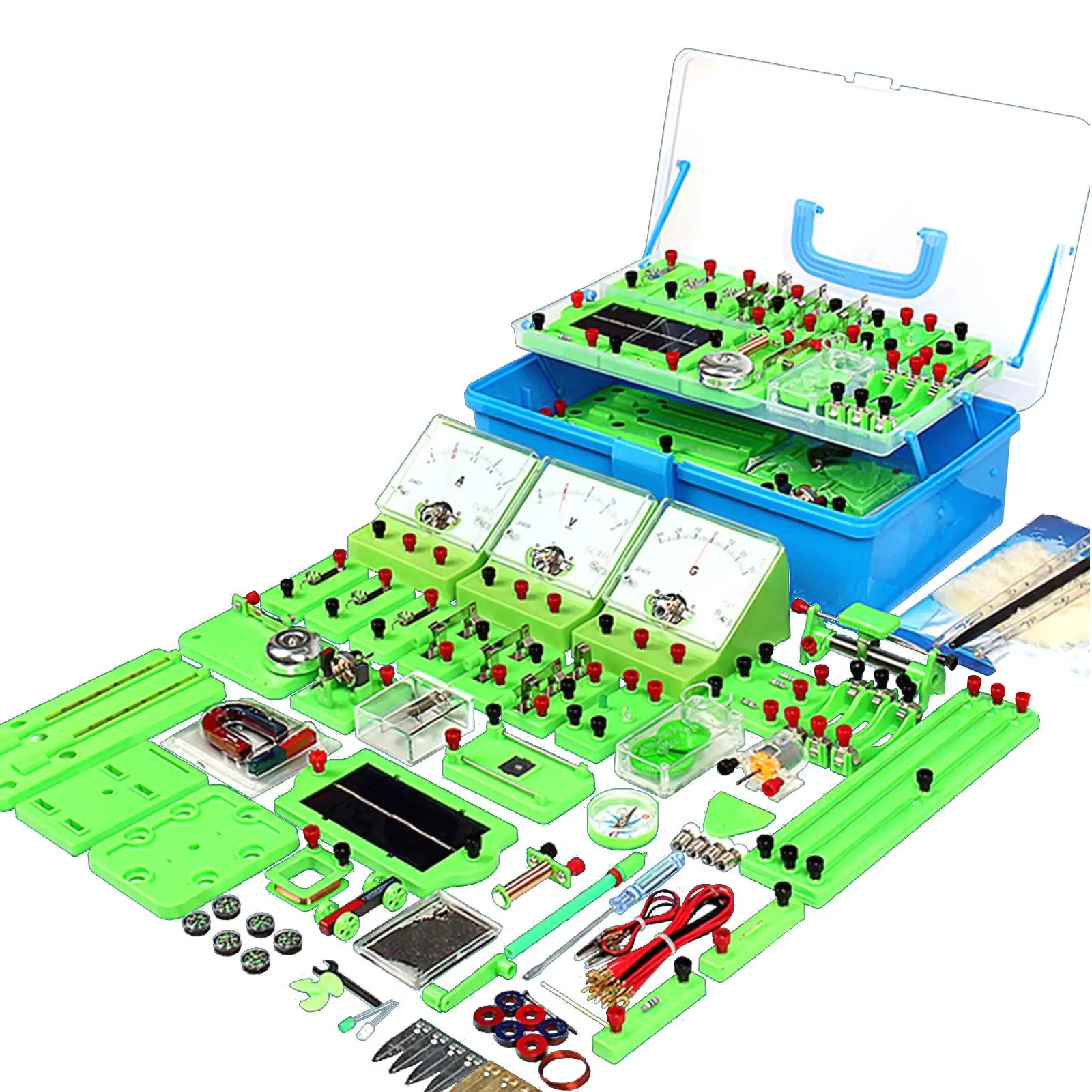 Physics Basic Circuit Board Kit Electricity Discovery Circuit Learning Kits Electricity and Magnetism Kit for DIY Projects