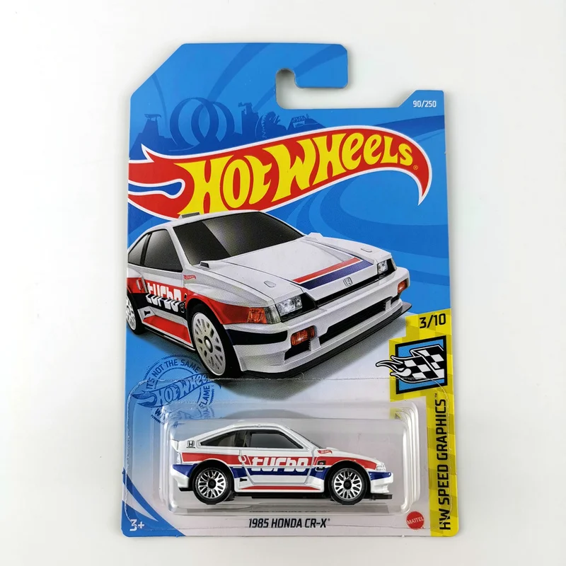 2021-90 Hot Wheels Cars 1985 HONDA CR-X 1/64 Metal Die-cast Model Collection Toy Vehicles