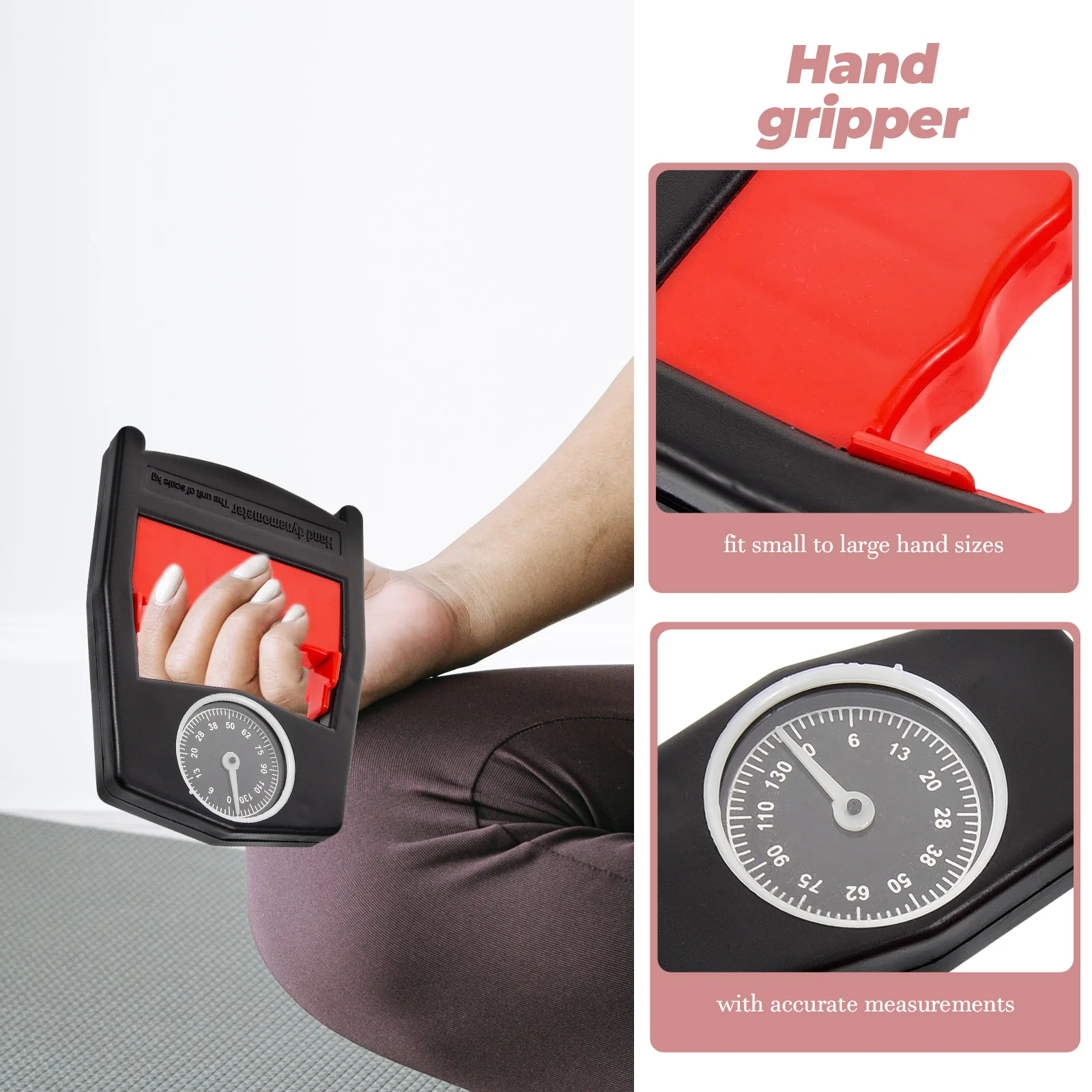 

Adjustable Hand Gripper Kit Grip Strength Trainer Finger Exerciser Heavy Duty Strengthener Wrist Fitness Rehab for All
