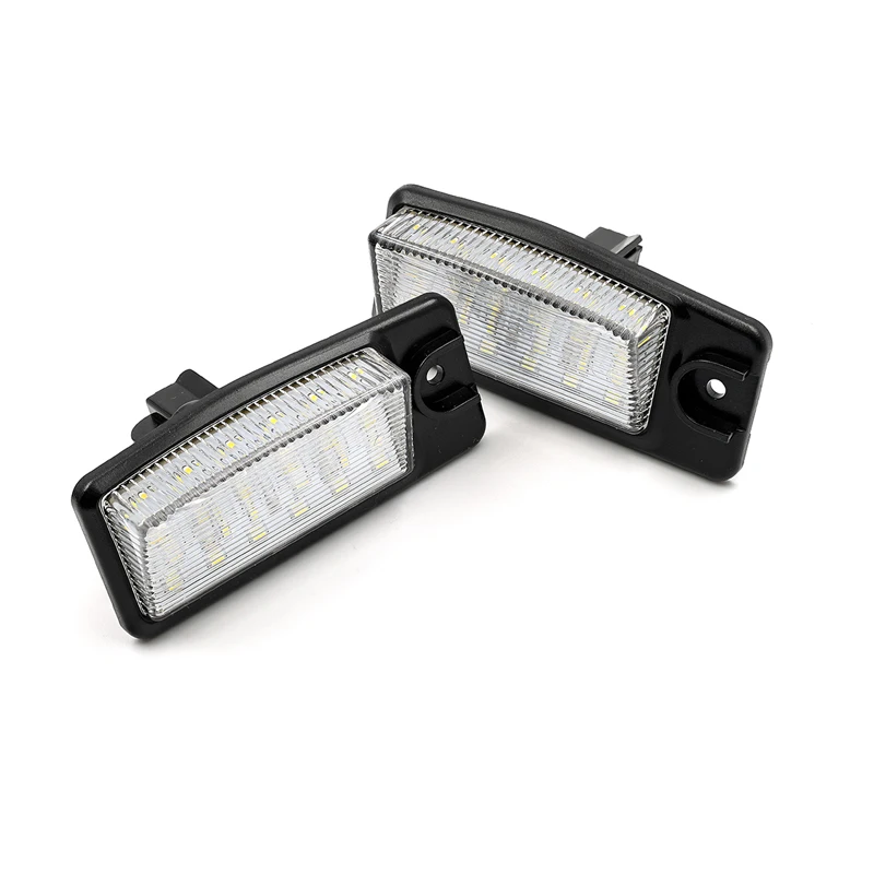 Lámpara de matrícula LED de 12V para Infiniti Q45 EX25 EX35 EX37 FX35 FX37 FX50 QX50 QX70, conjunto de luz de matrícula blanca