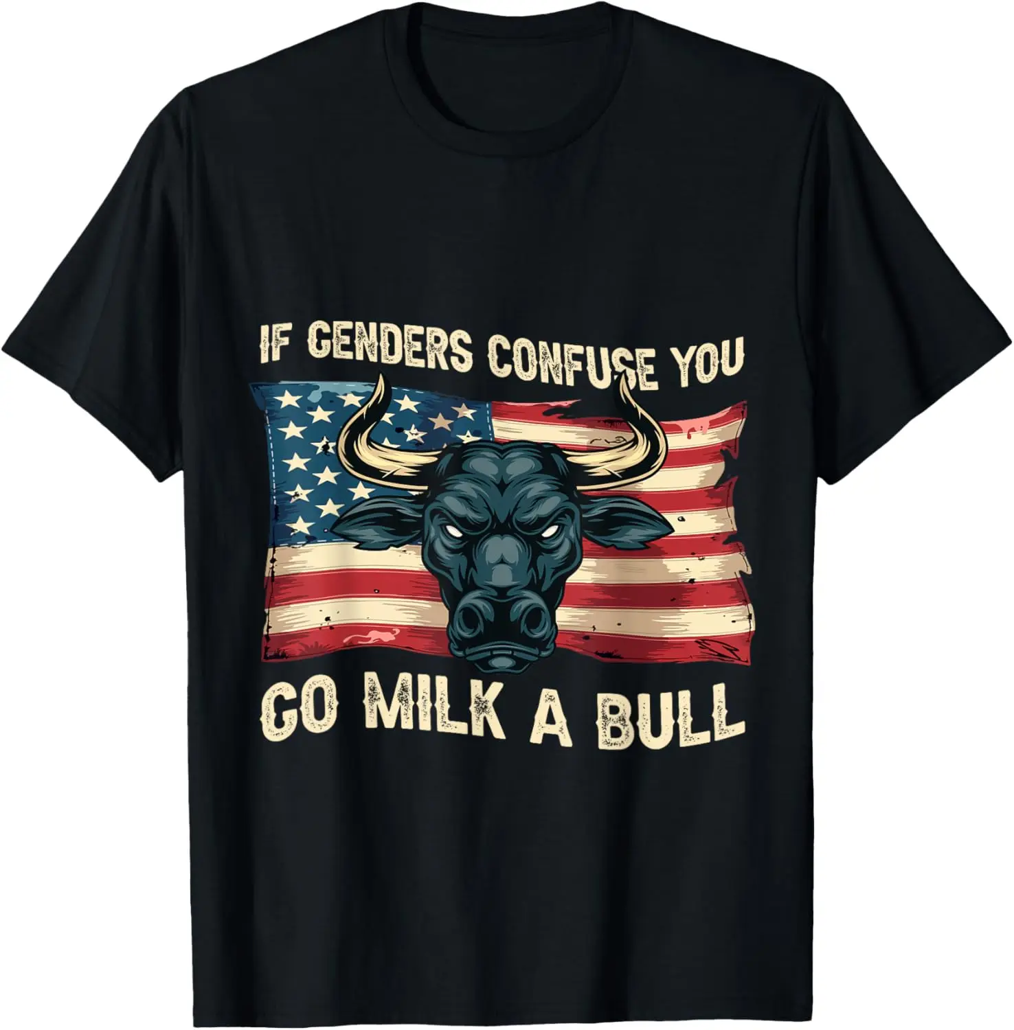 Si los género conforta que vayas leche un toro camiseta vintage