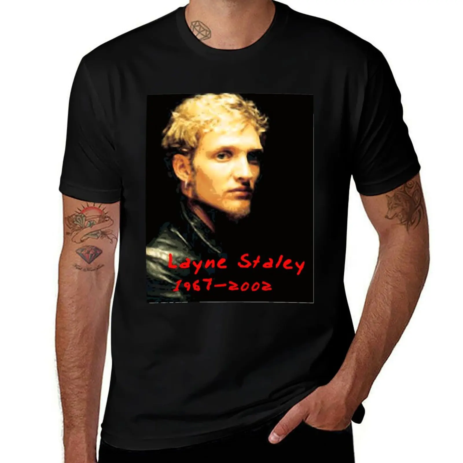 Image Layne Staley Classic essentiel T-Shirt Work Wear Simple Tee Shirt T-Shirt